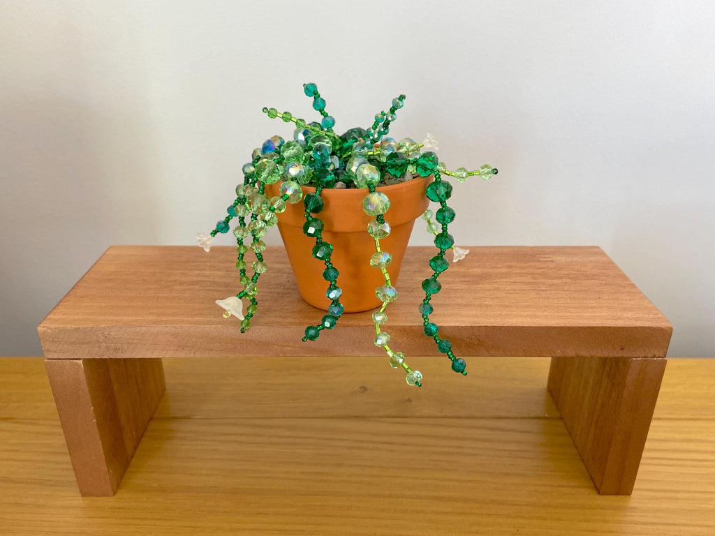 Last 1! Glass Beaded Succulent Plant, Suncatcher, Ornament