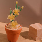 Handmade Glass Flowers,glass Potted Plant Sculptures,stained Glass Plants,home Decro,housewarming Gift,gift For Teacher