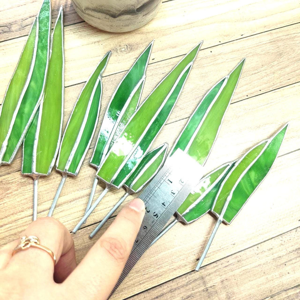 Agave Stained Glass, Handmade Plant Decor, Fake Suncatcher, Table 3d Cactus, Glass Succulent