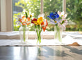 Personalized Mini Glass Flower Bouquet Set-birth Month Flowers, Handcrafted Glass Mother’s Day Gift, Home Decor, Gifts For Mom Nana Grandma