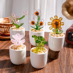 Handmade Glass Cactus And Succulents,glass Potted Plants,glass Lotus Leaf,stained Glass Plants,housewarming Gift,gift For Teacher,home Decor