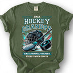 Hockey Grandpa Like A Normal Grandpa Except Much Cooler Shirt, Funny Hockey T-Shirt, Ice Hockey Grandfather Tee, Grandpa Gift