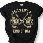 Feels Like A Penalty Box Kind Of Day Shirt, Funny Hockey T-Shirt, Ice Hockey Player Tee, Hockey Mom Dad Gift, Hockey Lover