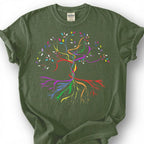 Rainbow Tree Of Life Pride DNA Shirt, LGBTQ Equality Tee, Gay Lesbian Ally Gift, Love Is Love Celebration Apparel, Queer Identity Top