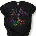 Rainbow Tree Of Life Pride DNA Shirt, LGBTQ Equality Tee, Gay Lesbian Ally Gift, Love Is Love Celebration Apparel, Queer Identity Top