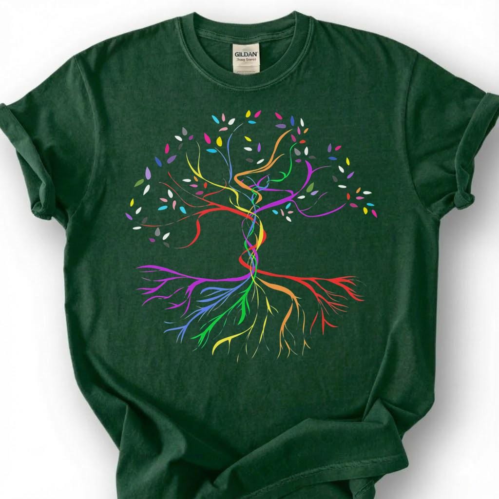 Rainbow Tree Of Life Pride DNA Shirt, LGBTQ Equality Tee, Gay Lesbian Ally Gift, Love Is Love Celebration Apparel, Queer Identity Top